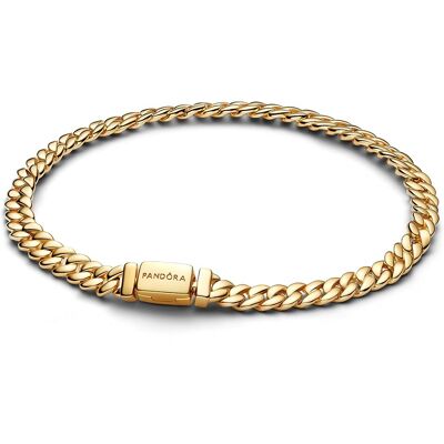 Pandora Brățară cubaneză placată cu aur Shine Timeless 564367C00 20 cm Pandora Brățară cubaneză placată cu aur Shine Timeless 564367C00 20 cm