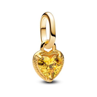 Pandora Mini pandantiv placat cu aur Inimă Shine Me 763862C01 Pandora Mini pandantiv placat cu aur Inimă Shine Me 763862C01