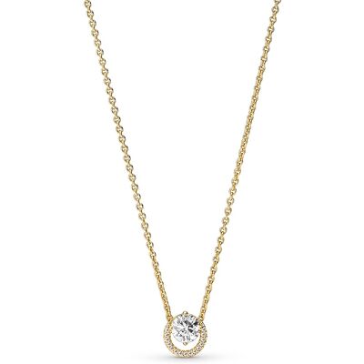 Pandora Colier placat cu aur cu zirconii Shine Timeless 361174C01-45 Pandora Colier placat cu aur cu zirconii Shine Timeless 361174C01-45