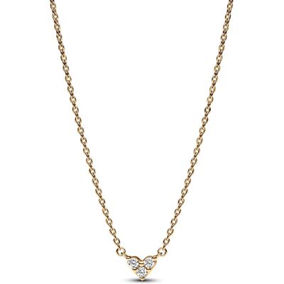 Pandora Colier placat cu aur Inimioară Shine Timeless 363014C01-45 Pandora Colier placat cu aur Inimioară Shine Timeless 363014C01-45