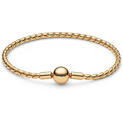 Pandora Brățară placată cu aur cu pandantive Shine Moments 564028C00 19 cm Pandora Brățară placată cu aur cu pandantive Shine Moments 564028C00 19 cm