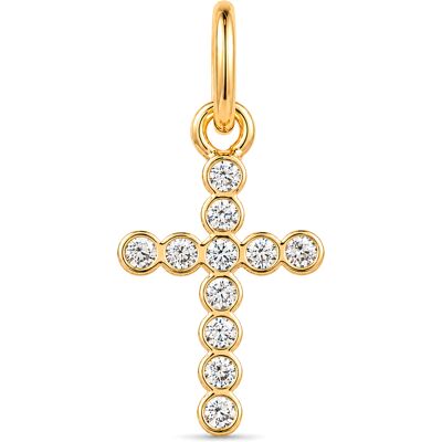 Pandora Pandantiv placat cu aur Cruce cu zirconii Shine ME 764063C01 Pandora Pandantiv placat cu aur Cruce cu zirconii Shine ME 764063C01