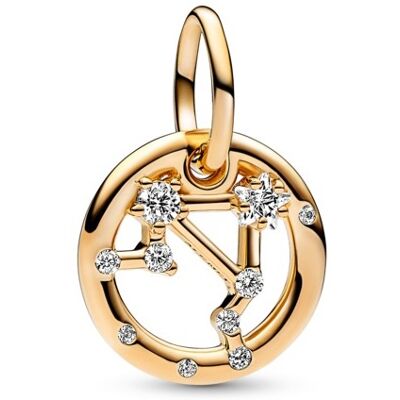 Pandora Pandantiv placat cu aur Shine semn zodiacal Balanță 762712C01 Pandora Pandantiv placat cu aur Shine semn zodiacal Balanță 762712C01