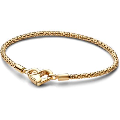 Pandora Brățară cu lanț placată cu aur Shine Moments 562731C00 17 cm Pandora Brățară cu lanț placată cu aur Shine Moments 562731C00 17 cm
