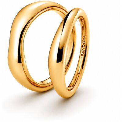 Pandora Set de inele placate cu aur Shine Essence 163264C00 52 mm Pandora Set de inele placate cu aur Shine Essence 163264C00 52 mm