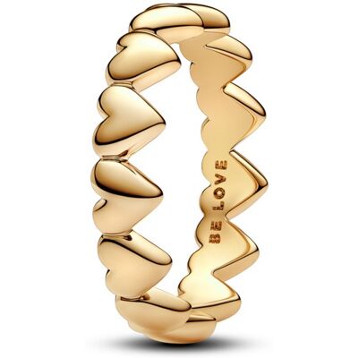 Pandora Inel inimă placat cu aur Shine 163427C00 58 mm Pandora Inel inimă placat cu aur Shine 163427C00 58 mm