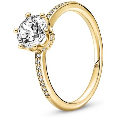 Pandora Inel strălucitor placat cu aur Coroană strălucitoare Shine 168289C01 56 mm Pandora Inel strălucitor placat cu aur Coroană strălucitoare Shine 168289C01 56 mm