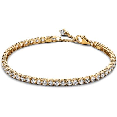 Pandora Brățară fermecătoare placată cu aur cu zirconi Timeless Shine 561469C01 16 cm Pandora Brățară fermecătoare placată cu aur cu zirconi Timeless Shine 561469C01 16 cm