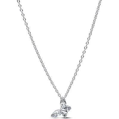 Pandora Colier din argint cu fluture Timeless 394266C01-45 Pandora Colier din argint cu fluture Timeless 394266C01-45