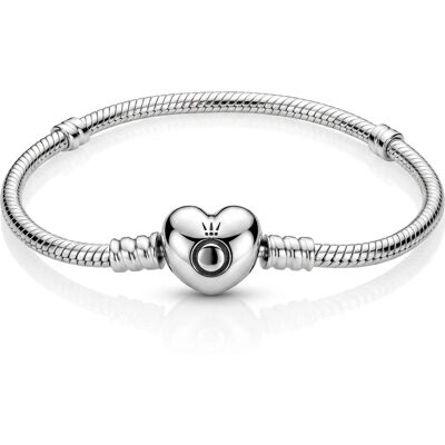 Pandora Brățara din argint cu închidere în formă de inimă Moments 590719 17 cm Pandora Brățara din argint cu închidere în formă de inimă Moments 590719 17 cm