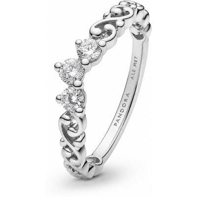 Pandora Inel din argint Diademă regală cu spirale Momente 192232C01 50 mm Pandora Inel din argint Diademă regală cu spirale Momente 192232C01 50 mm