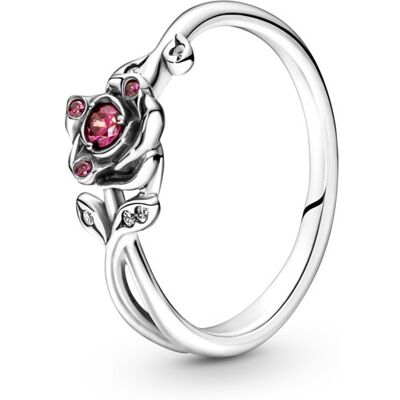 Pandora Inel de argint Trandafir Disney Frumoasa și Bestia 190017C01 52 mm Pandora Inel de argint Trandafir Disney Frumoasa și Bestia 190017C01 52 mm