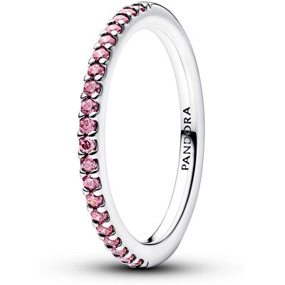 Pandora Inel din argint cu zirconii roz Timeless 192999C02 50 mm Pandora Inel din argint cu zirconii roz Timeless 192999C02 50 mm