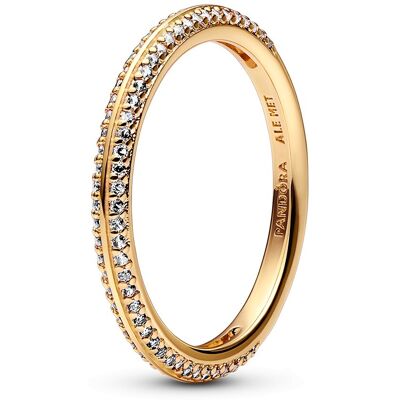 Pandora Inel strălucitor placat cu aur Shine Me 169679C01 52 mm Pandora Inel strălucitor placat cu aur Shine Me 169679C01 52 mm