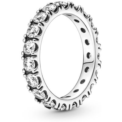 Pandora Inel din argint cu zirconi cubici Timeless 190050C01 54 mm Pandora Inel din argint cu zirconi cubici Timeless 190050C01 54 mm