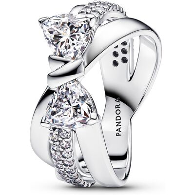 Pandora Inel distinctiv de argint Fundiță sclipitoare Timeless 193553C01 52 mm Pandora Inel distinctiv de argint Fundiță sclipitoare Timeless 193553C01 52 mm