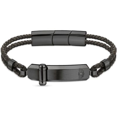 Police Brățară dublă din piele pentru bărbați PEAGB2211636 Police Brățară dublă din piele pentru bărbați PEAGB2211636