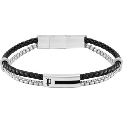 Police Brățară dublă fashion pentru bărbați Dualcell PEAGB0082501 Police Brățară dublă fashion pentru bărbați Dualcell PEAGB0082501