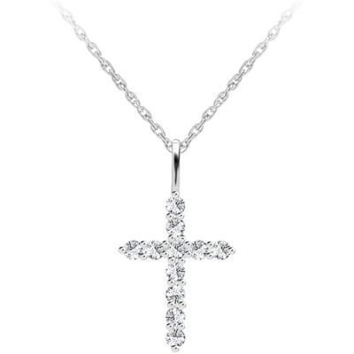 Preciosa Colier de designer din argint cu Tender Cross zirconiu cubic Preciosa 5332 00 Preciosa Colier de designer din argint cu Tender Cross zirconiu cubic Preciosa 5332 00