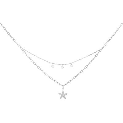 Preciosa Colier dublu din argint cu zirconiu cubic Glow 5366 00 Preciosa Colier dublu din argint cu zirconiu cubic Glow 5366 00