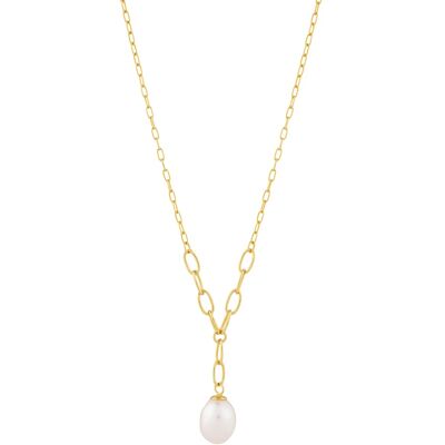 Preciosa Colier delicat placat cu aur cu perle realePearl Heart 5356Y01 Preciosa Colier delicat placat cu aur cu perle realePearl Heart 5356Y01