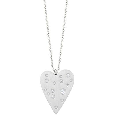 Preciosa Colier de lux din oțel cu zircon cubic Heart Beat Glamour 7478 00 Preciosa Colier de lux din oțel cu zircon cubic Heart Beat Glamour 7478 00