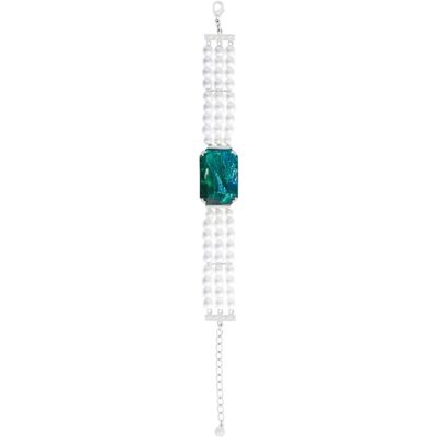 Preciosa Brățară cu trei rânduri de perle cu cristal presat manual Perla Spotlight 2623 66 Preciosa Brățară cu trei rânduri de perle cu cristal presat manual Perla Spotlight 2623 66