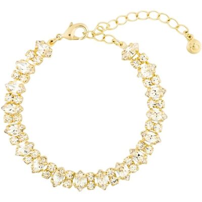 Preciosa Brățară placată cu aur, cu cristal ceh transparent Preciosa Lunara Spotlight 2578Y00 Preciosa Brățară placată cu aur, cu cristal ceh transparent Preciosa Lunara Spotlight 2578Y00