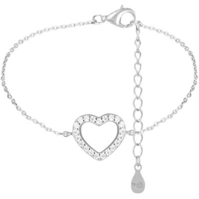 Preciosa Brățară argintie „Inimă” cu zirconi cubici Preciosa Love Be Charity 5429 00 Preciosa Brățară argintie „Inimă” cu zirconi cubici Preciosa Love Be Charity 5429 00