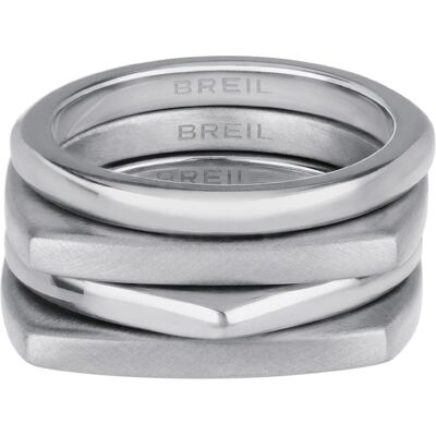 BREIL Set modern de inele din oțel New Tetra TJ301 54 mm BREIL Set modern de inele din oțel New Tetra TJ301 54 mm
