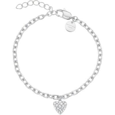 Rosefield Brățară de oțel pentru femei cu cristale Chunky Heart JBCHS-J1322 Rosefield Brățară de oțel pentru femei cu cristale Chunky Heart JBCHS-J1322