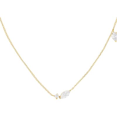 Rosefield Colier elegant din oțel cu cristale JNMSG-J1306 Rosefield Colier elegant din oțel cu cristale JNMSG-J1306