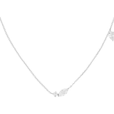 Rosefield Colier elegant din oțel cu cristale JNMSS-J1327 Rosefield Colier elegant din oțel cu cristale JNMSS-J1327