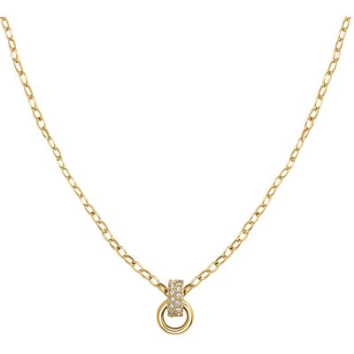 Rosefield Colier elegant placat cu aur cu zirconi Bow Link Studs JNBSG-J898 Rosefield Colier elegant placat cu aur cu zirconi Bow Link Studs JNBSG-J898