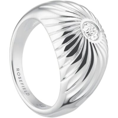 Rosefield Inel de lux din oțel cu cristale Solitaire JRBT 56 mm Rosefield Inel de lux din oțel cu cristale Solitaire JRBT 56 mm