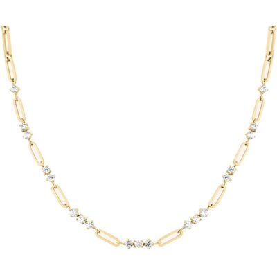 Rosefield Colier de lux placat cu aur cu cristale Graduated JNGCG-J1018 Rosefield Colier de lux placat cu aur cu cristale Graduated JNGCG-J1018