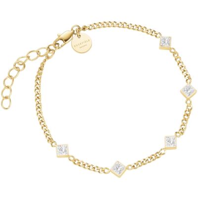 Rosefield Brățară delicată placată cu aur, cu cristale transparente JBCPG-J1172 Rosefield Brățară delicată placată cu aur, cu cristale transparente JBCPG-J1172