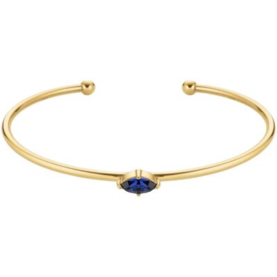 Rosefield Brățară solidă, deschisă cu un cristal Swarovski albastru JBMMG-J1241 Rosefield Brățară solidă, deschisă cu un cristal Swarovski albastru JBMMG-J1241
