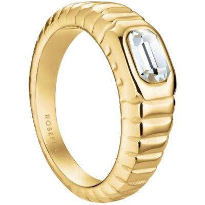 Rosefield Inel uimitor din oțel placat cu aur cu cristal Iconic JROR 54 mm Rosefield Inel uimitor din oțel placat cu aur cu cristal Iconic JROR 54 mm