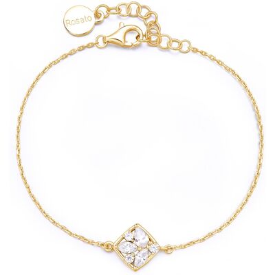 Rosato Brățară pentru femei placată cu aur cu zircon cubic Gemma RZGE20 Rosato Brățară pentru femei placată cu aur cu zircon cubic Gemma RZGE20