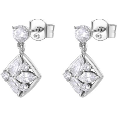 Rosato Cercei strălucitori din argint cu zircon cubic Gemma RZGE58 Rosato Cercei strălucitori din argint cu zircon cubic Gemma RZGE58