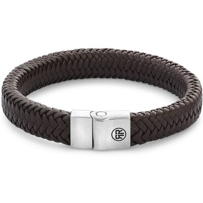 Rebel&Rose Brățară din piele maro Herringbone Brown Matt RR-M0022-S 20 cm - L+ Rebel&Rose Brățară din piele maro Herringbone Brown Matt RR-M0022-S 20 cm - L+