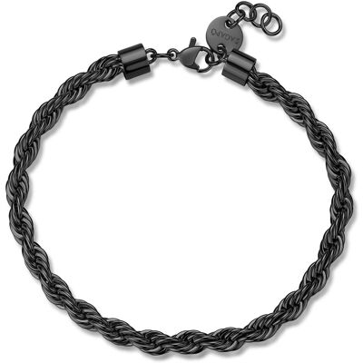 S'Agapõ Brățară neagră din oțel Valis Ripple SRP94 S'Agapõ Brățară neagră din oțel Valis Ripple SRP94