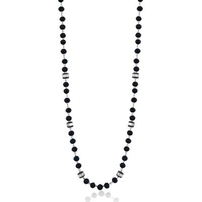 S'Agapõ Colier elegant cu mărgele negre Shrine SSR05 S'Agapõ Colier elegant cu mărgele negre Shrine SSR05