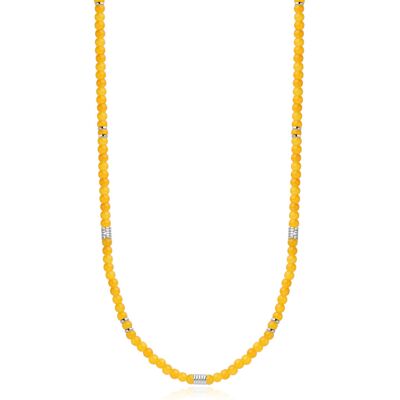 S'Agapõ Colier elegant cu mărgele galbene Madera SAD01 S'Agapõ Colier elegant cu mărgele galbene Madera SAD01