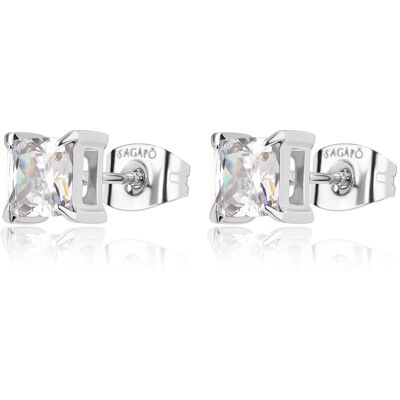 S'Agapõ Cercei eleganți din oțel cu zircon cubic Stellar STK14 S'Agapõ Cercei eleganți din oțel cu zircon cubic Stellar STK14