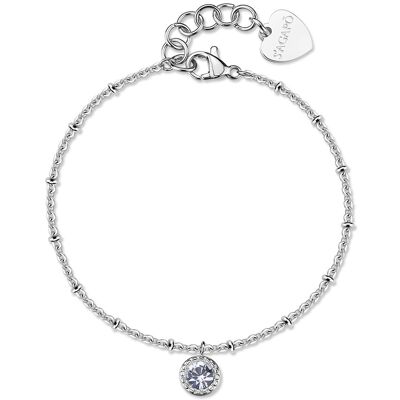 S'Agapõ Brățară delicată din oțel, cu cristal Aurora SAR62 S'Agapõ Brățară delicată din oțel, cu cristal Aurora SAR62