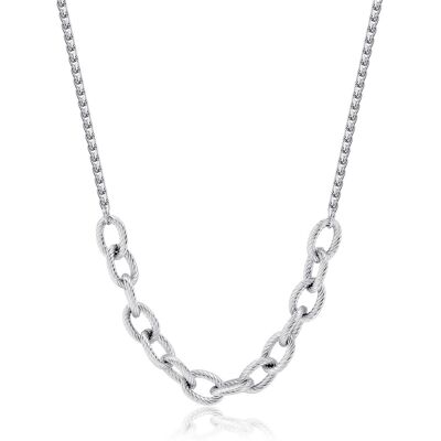 S'Agapõ Colier modern din oțel Chunky SHK61 S'Agapõ Colier modern din oțel Chunky SHK61