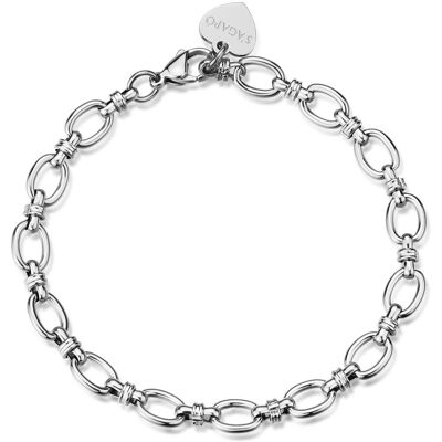 S'Agapõ Brățară modernă din oțel Chunky SHK116 S'Agapõ Brățară modernă din oțel Chunky SHK116