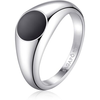 S'Agapõ Inel de oțel modern pentru bărbați Ripple SRP36 59 mm S'Agapõ Inel de oțel modern pentru bărbați Ripple SRP36 59 mm